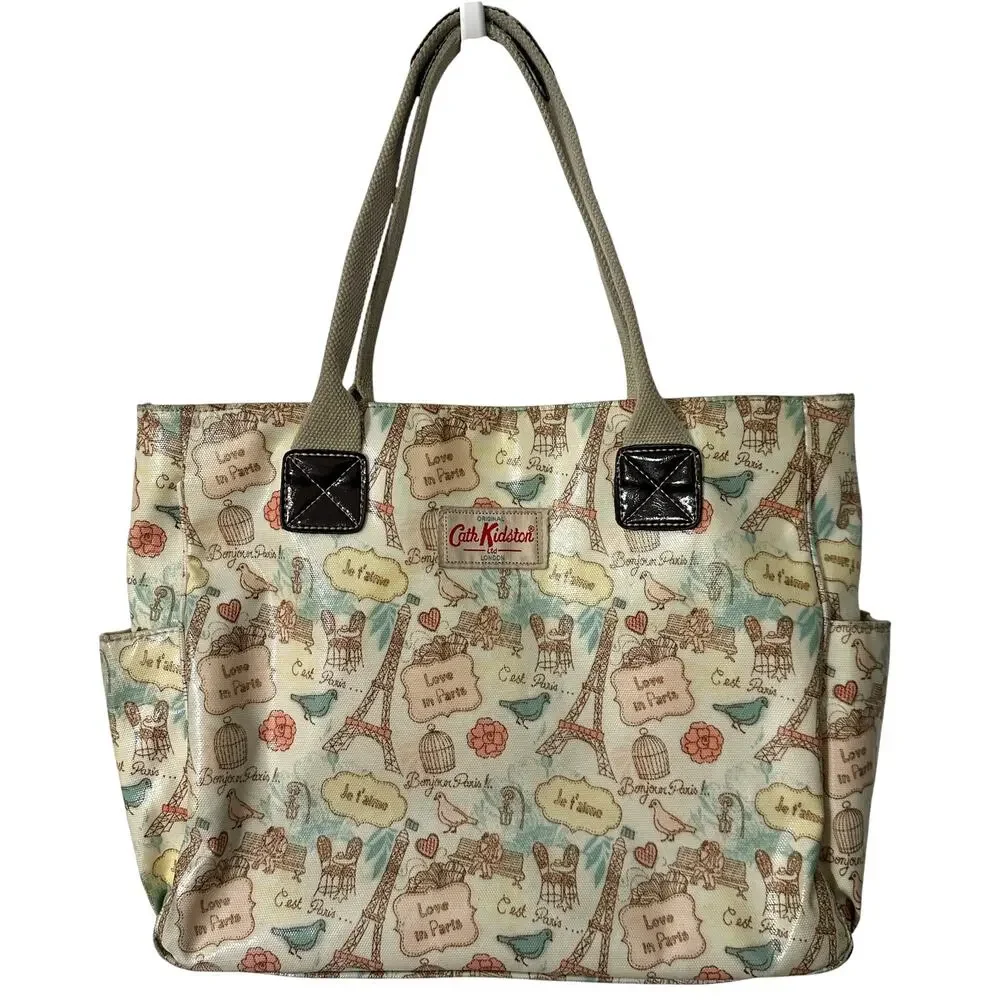 Cath Kidston Bag Womens Love in Paris Eiffel Tower Tote Carryall Cute Purse